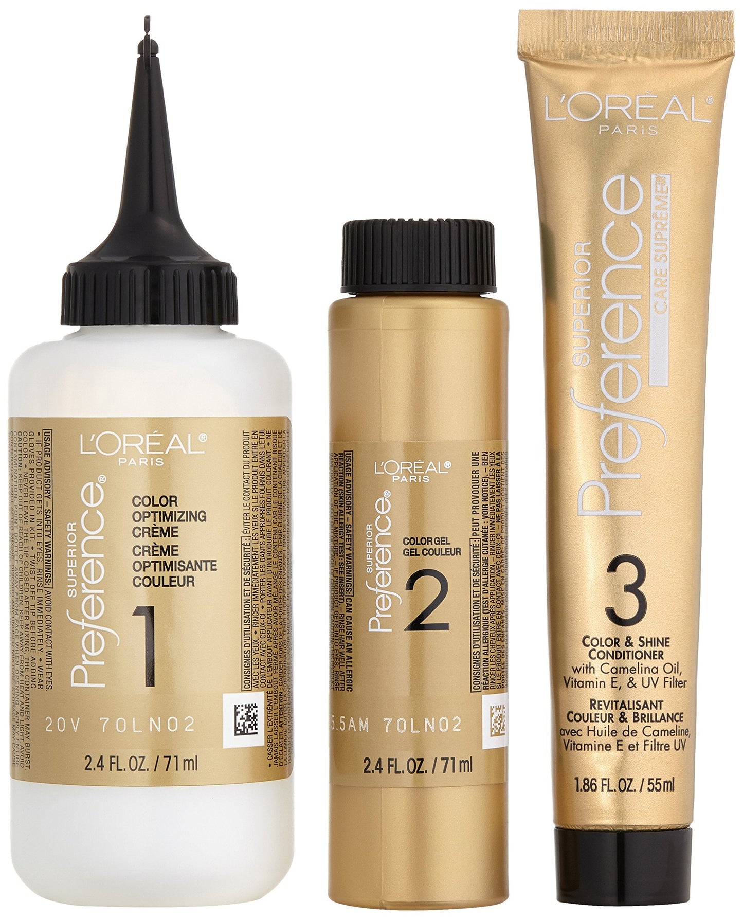 L'Oreal Paris Superior Preference Fade-Defying Color + Shine System, 5.5AM Medium Copper Brown (Packaging May Vary) Beauty & Personal Care L'Oreal Paris
