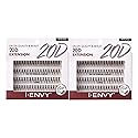i-ENVY 20D Extension Cluster Individual Lashes (Long, 2 PACK) Flat Root Seamless Application Perfect For DIY Lash Extension Beauty & Personal Care i•ENVY