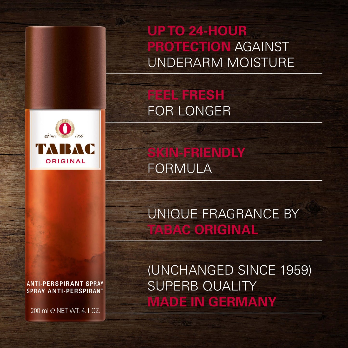 Maurer and Wirtz Tabac Original for Men Deodorant Spray, 4.1 Ounce Beauty and Personal Care Tabac Original
