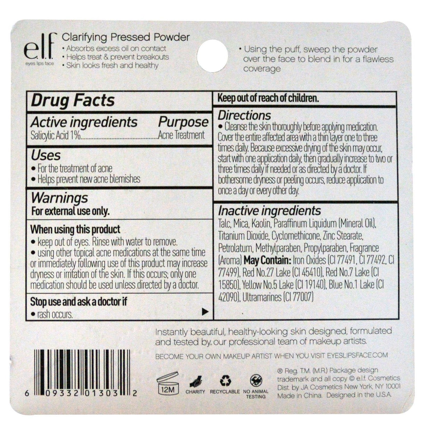 e.l.f. Cosmetics Clarifying Pressed Powder - Spice Beauty & Personal Care e.l.f.