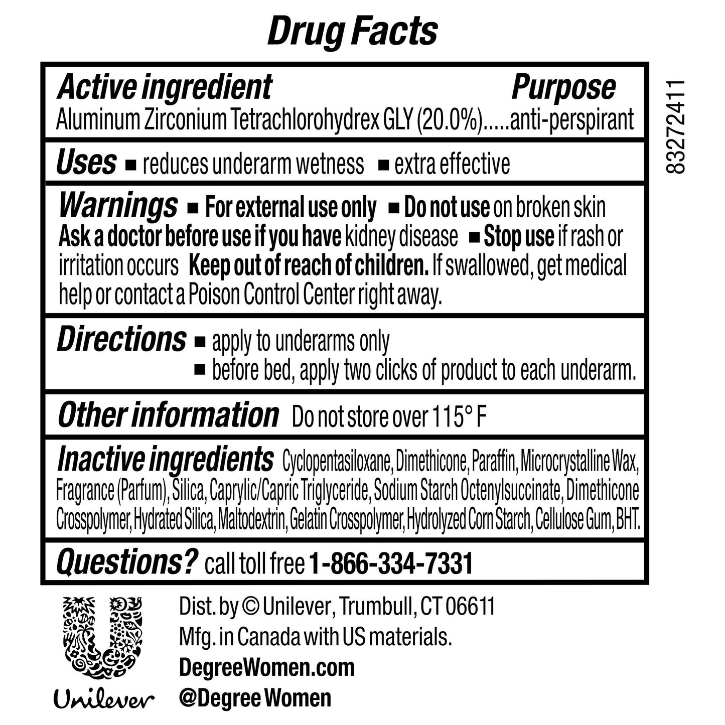 Degree Women Clinical Antiperspirant Deodorant, Shower Clean, 1.7 oz Beauty and Personal Care Degree