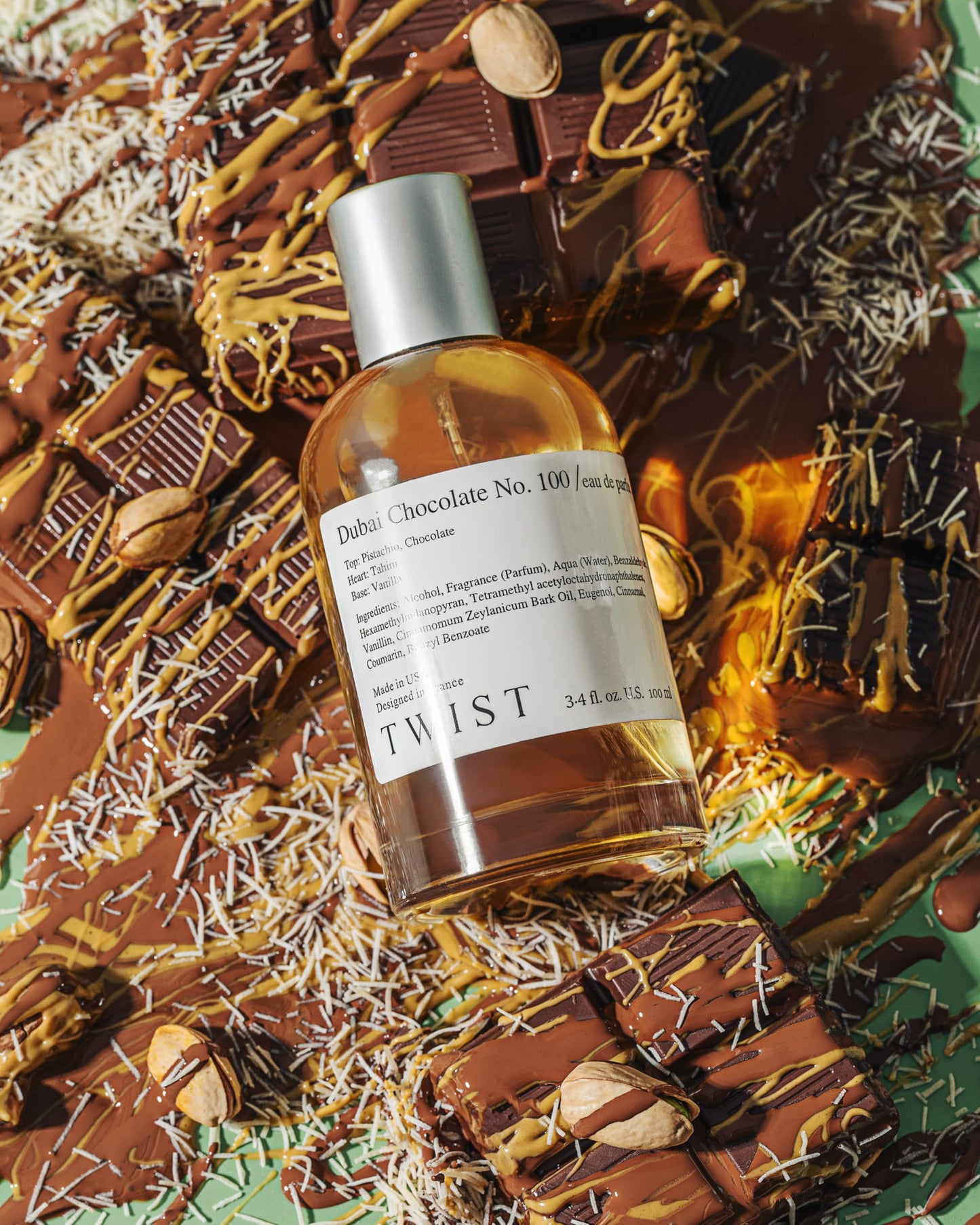 Twist Dubai Chocolate No. 100 - Eau De Parfum Inspired by Fix Dubai Chocolate, Long-Lasting Perfume For Women, Paraben Free, Vegan, Clean Ingredients Beauty & Personal Care HOUSE OF TWIST