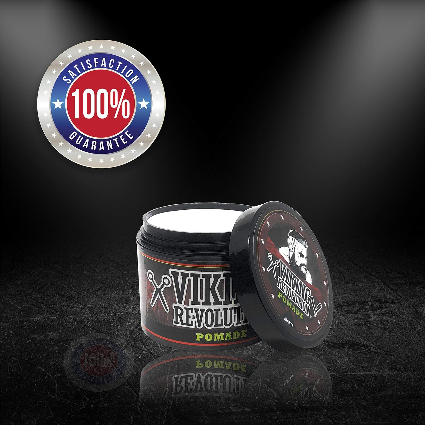 Viking Revolution Hair Pomade for Men (New Formula) - Medium Hold and Matte Shine Free for Classic Look 4oz - Water Based & Easy to Wash Out Beauty & Personal Care Viking Revolution