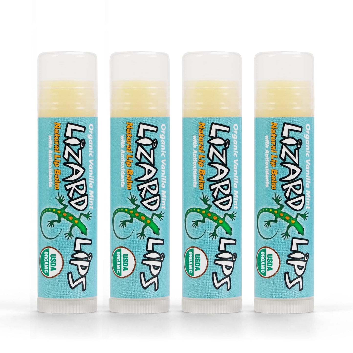 Lizard Lips USDA Certified Organic Lip Balm (Vanilla Mint) Beauty & Personal Care Lizard Lips