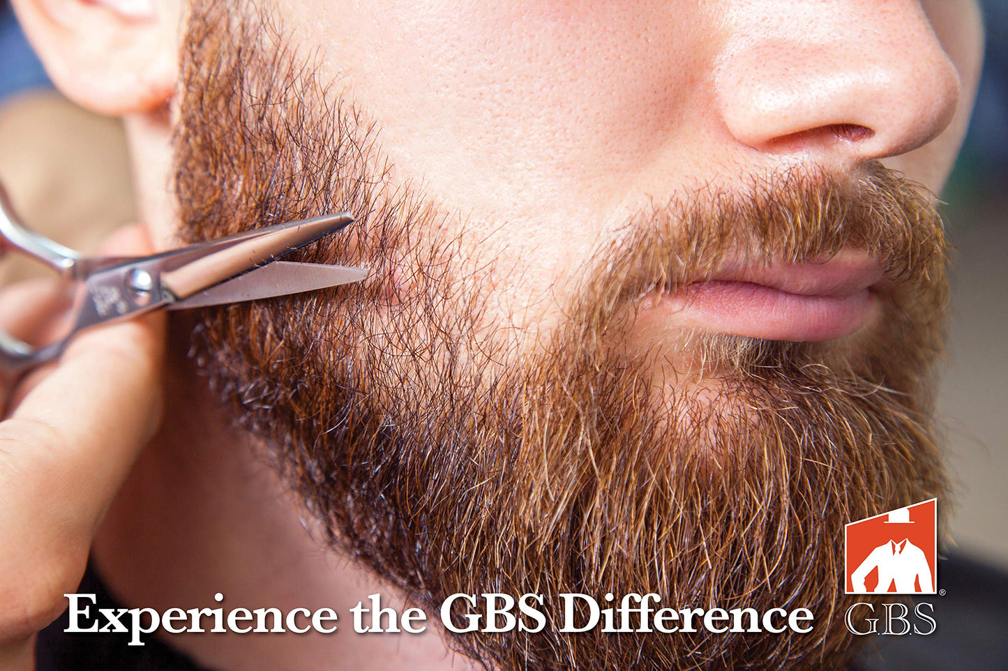 G.B.S Men's Kit, Barber Beard Scissors, Shaping Tool, Military Style Black Bristle Beard Brush with Natural Black Bristle, Anti-static Dual Action Beauty and Personal Care G.B.S