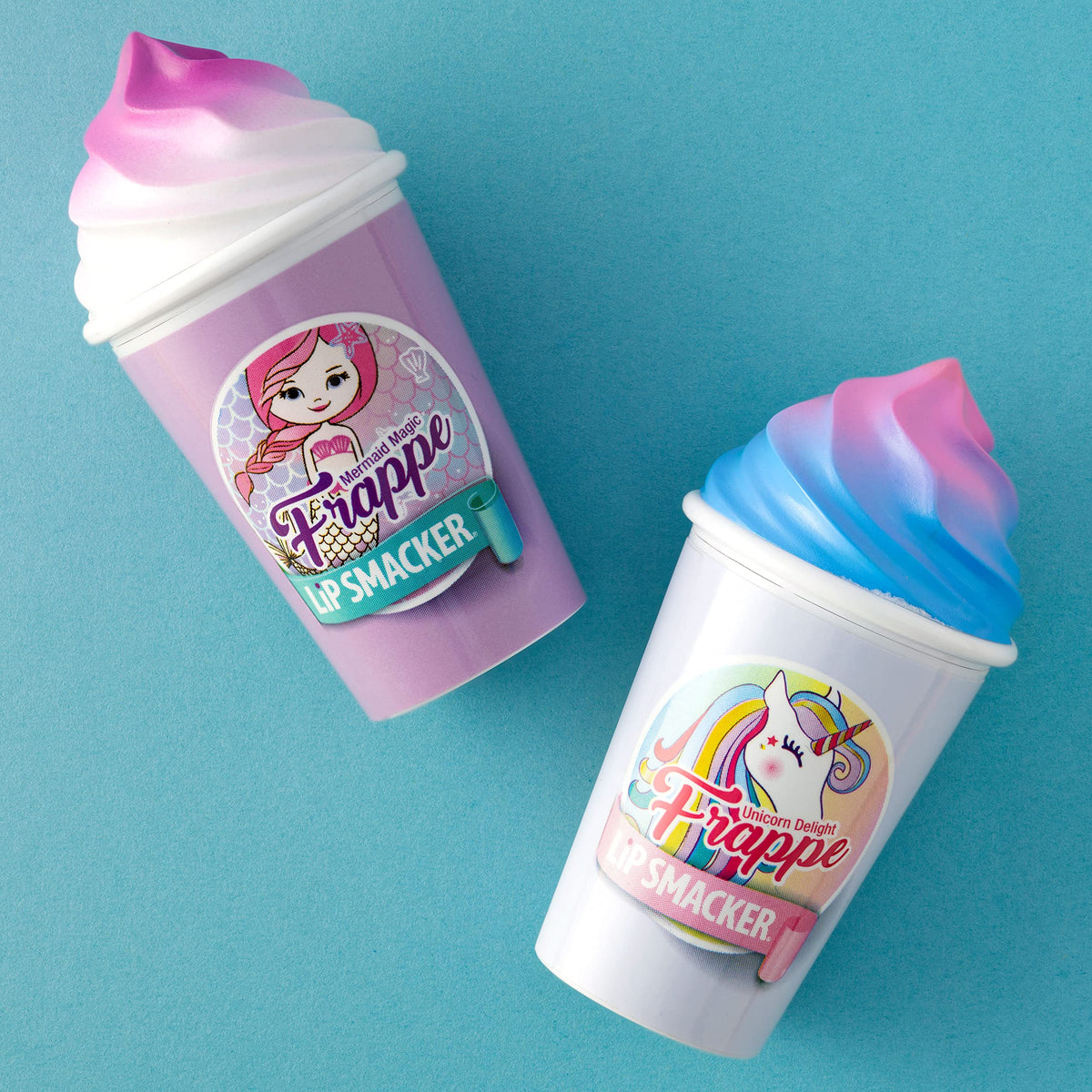 Lip Smacker Magical Frappe Collection 3 Pack Beverage Lip Balm - Moisturizing, Soothing Unicorn & Mermaid Delight/Magic Beauty & Personal Care Lip Smacker