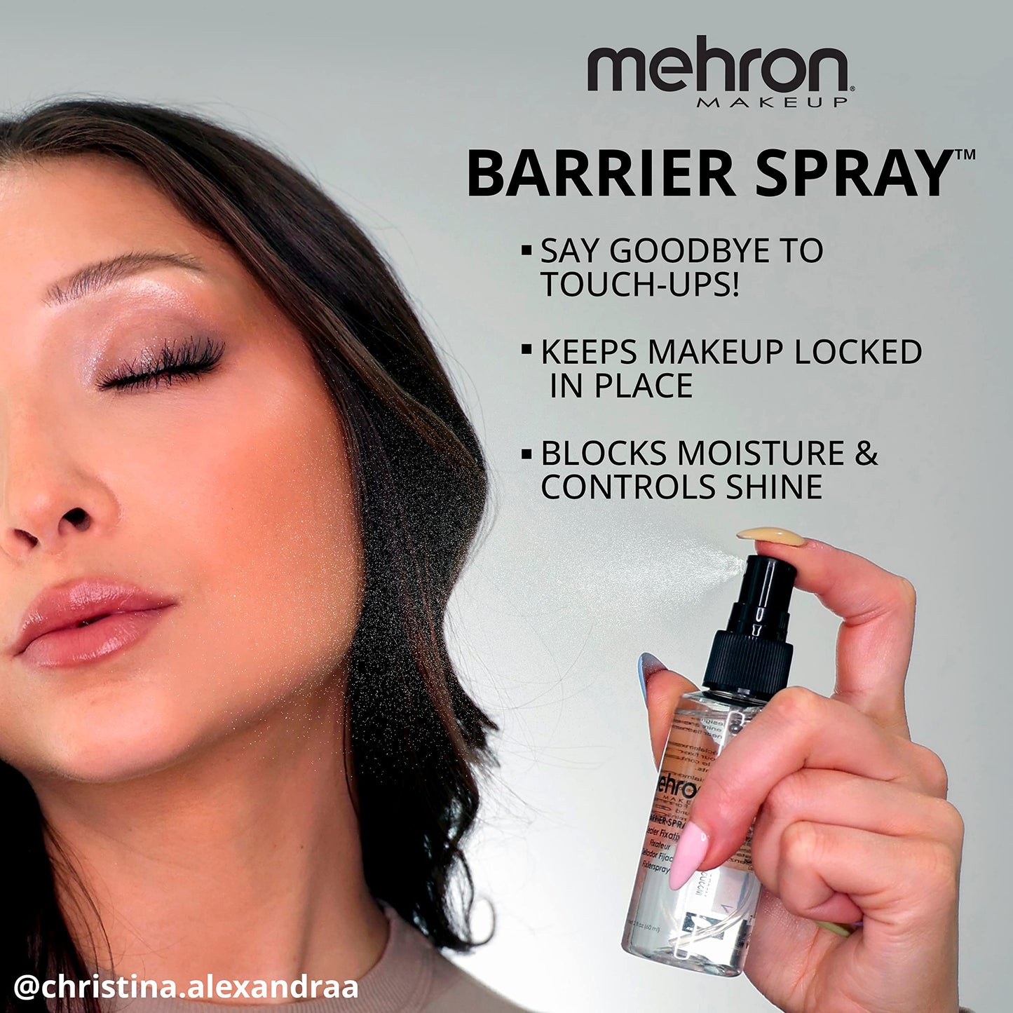 Mehron Makeup Barrier Spray | Setting Spray for Makeup | Make up Setting Spray for Face 9 fl oz (266 ml) Beauty & Personal Care Mehron