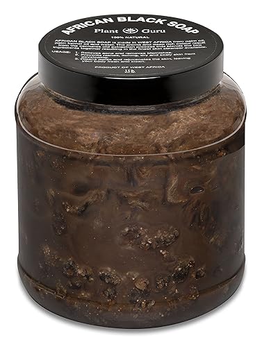 African Black Soap Paste 3.5 lbs. Bulk - 100% Raw Pure Natural From Ghana. Acne Treatment, Aids Against Eczema & Psoriasis, Dry Skin, Scars and Dark Beauty & Personal Care Plant Guru