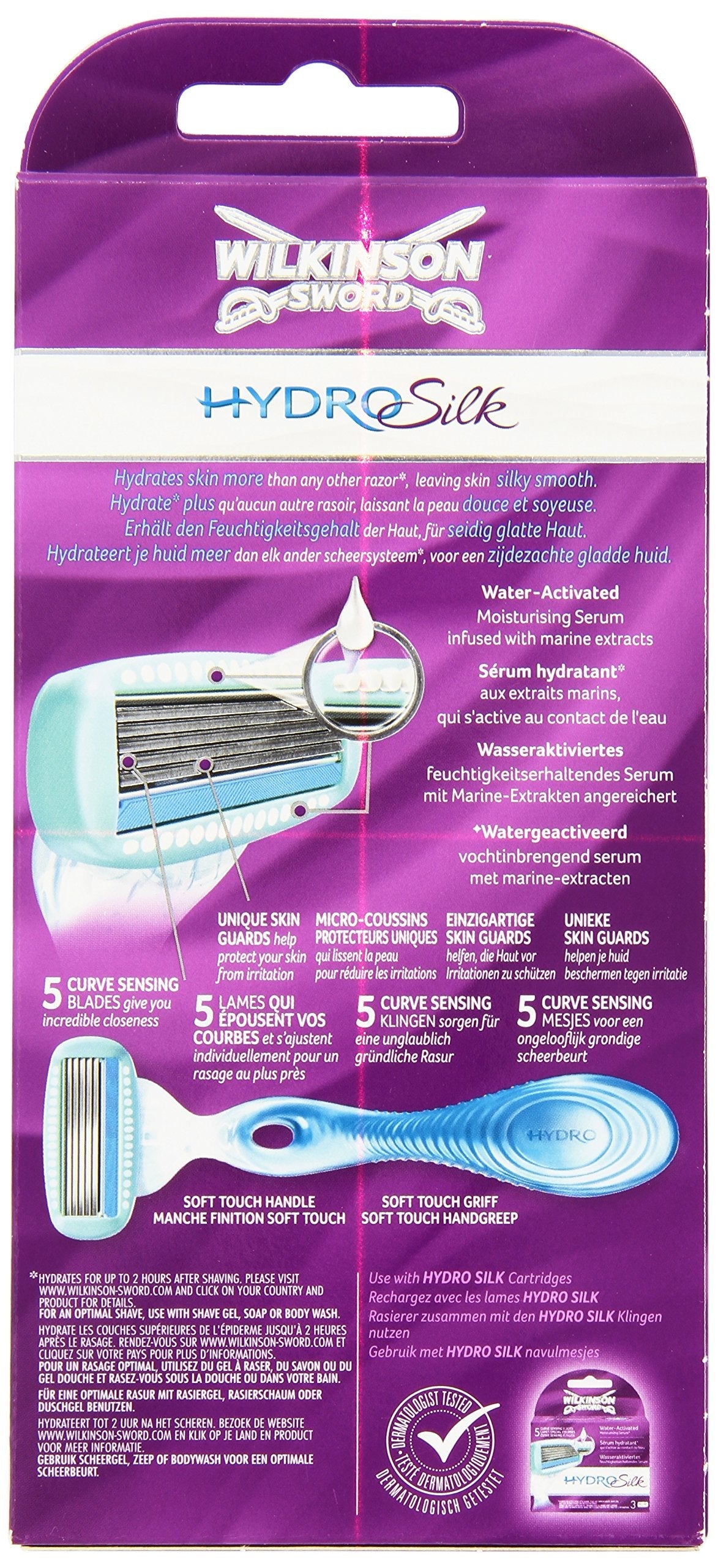 Wilkinson Sword Hydro Silk Women's Razor with 1 Blade and Holder Beauty and Personal Care Wilkinson Sword