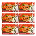 ASANTEE Papaya & Rice Milk with Honey Cleansing Soap 125 Grams (Pack of 6) Beauty & Personal Care ASANTEE