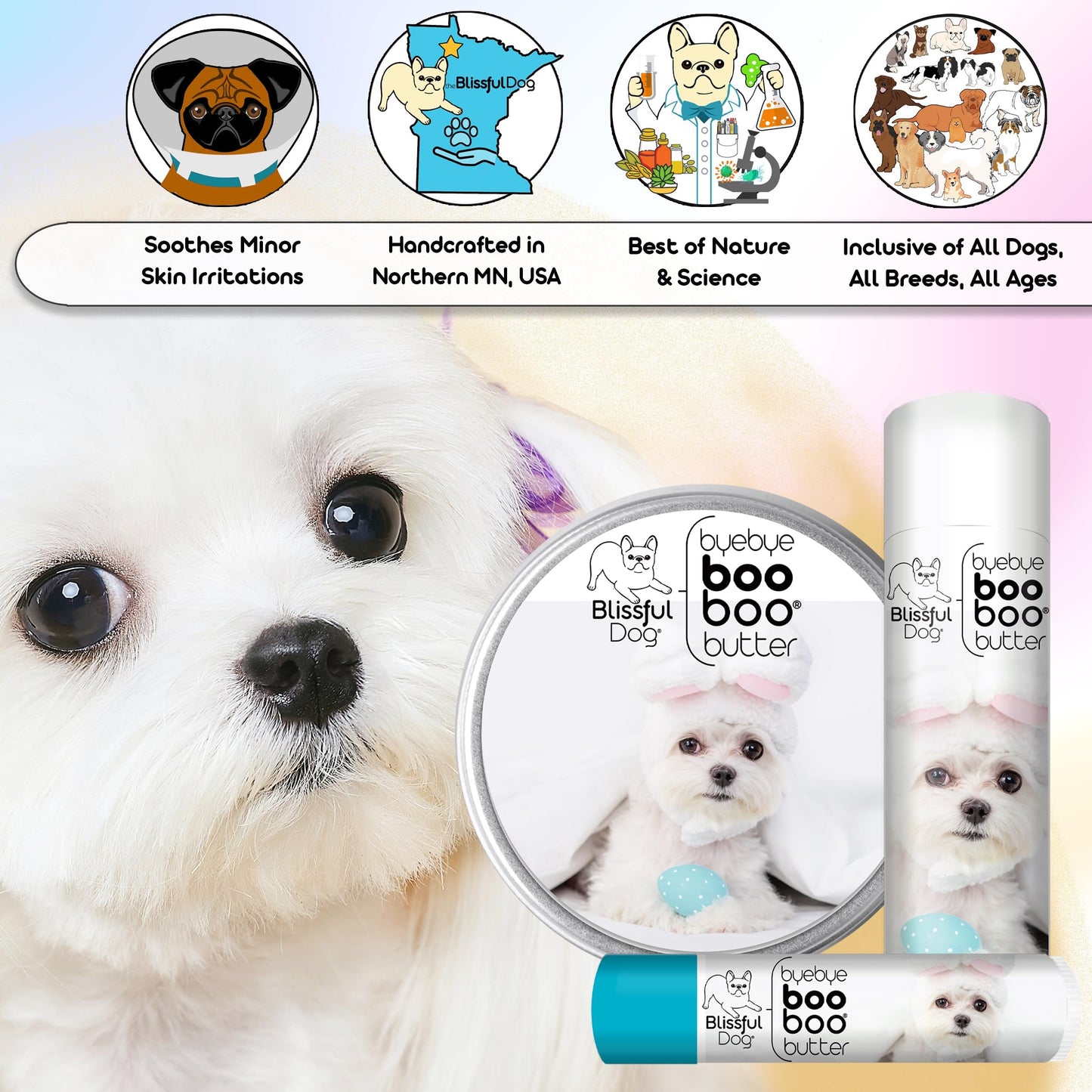 The Blissful Dog .15 oz Tube Maltese Booboo Butter Beauty and Personal Care The Blissful Dog