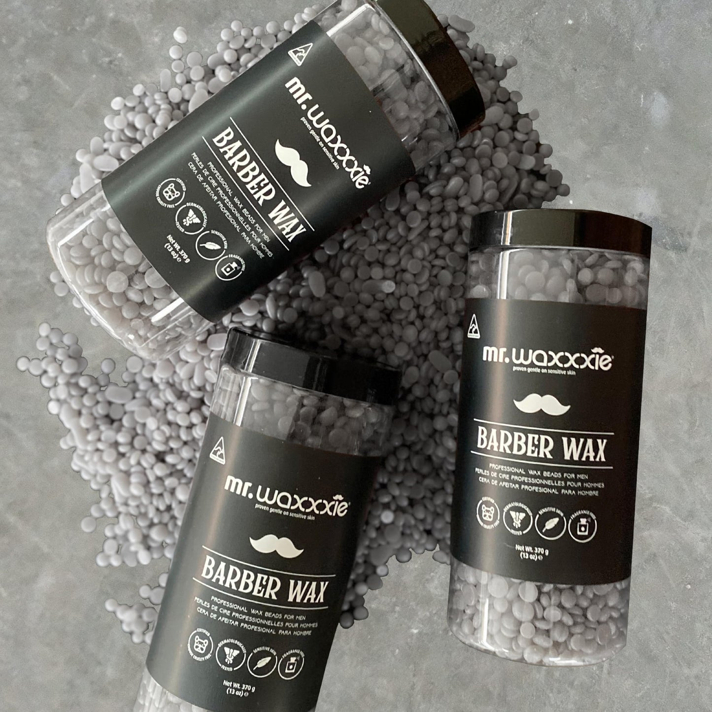 Mr Waxxxie Barber Wax Beads 370gm Salon Quality Hair Removal Designed for Men to use from the Comfort of your own Home Beauty & Personal Care Waxxxie