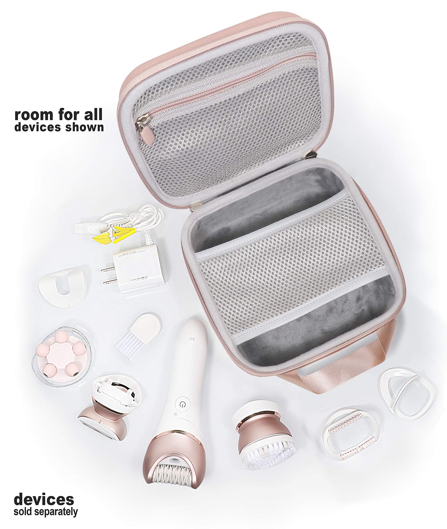 GETGEAR Women's Epilator Case for Philips Satinelle Advanced Wet & Dry Epilator, Prestige Bre650, Deess Permanent Hair Removal, Flawless Legs Women Beauty and Personal Care GETGEAR