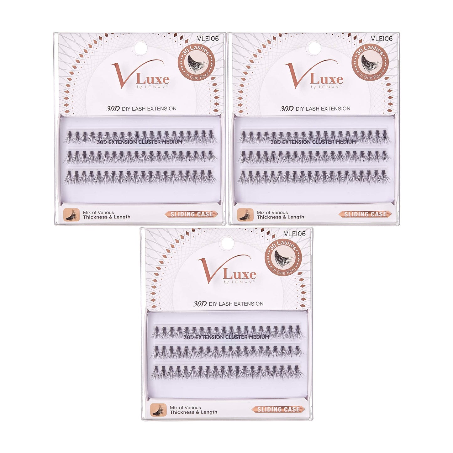 i•ENVY 30D Cluster Extension Medium (3 PACK, VLEI06) Beauty & Personal Care i•ENVY
