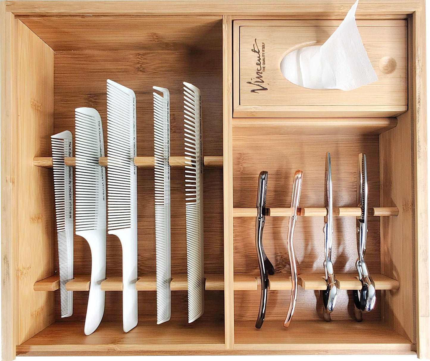 Vincent Countertop Tray Station Organizer CRS (for Combs, Razors, & Shears) Beauty and Personal Care Vincent