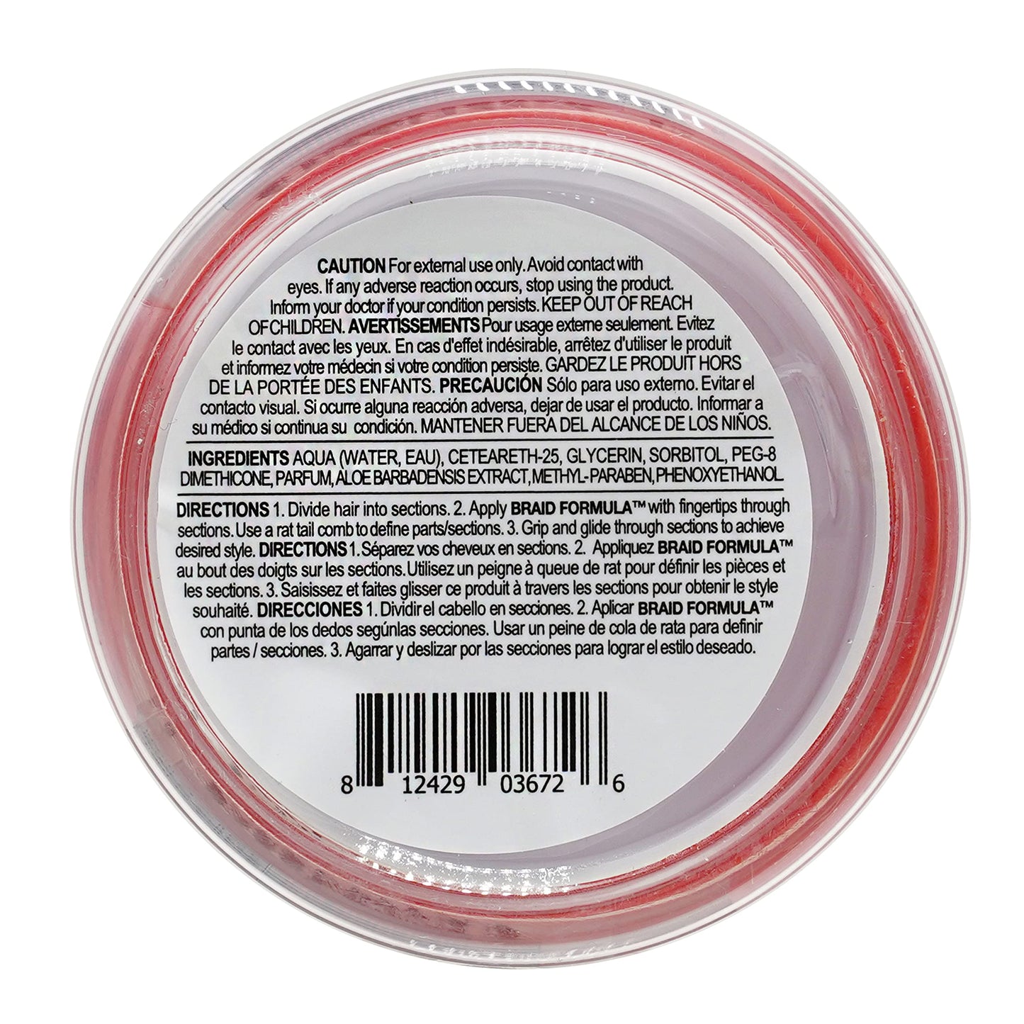 EBIN NEW YORK Braid Formula Conditioning Gel, Medium Hold, 3.53oz | Great for Braiding, Twisting, Edges, No Residue, No Flaking, Strong Hold, High Beauty & Personal Care EBIN NEW YORK