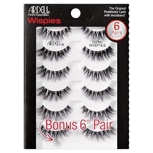 Ardell Demi Wispies Eyelashes - Multi-Dimensional, Eyelashes Natural Look, 6 Pairs Beauty & Personal Care Ardell
