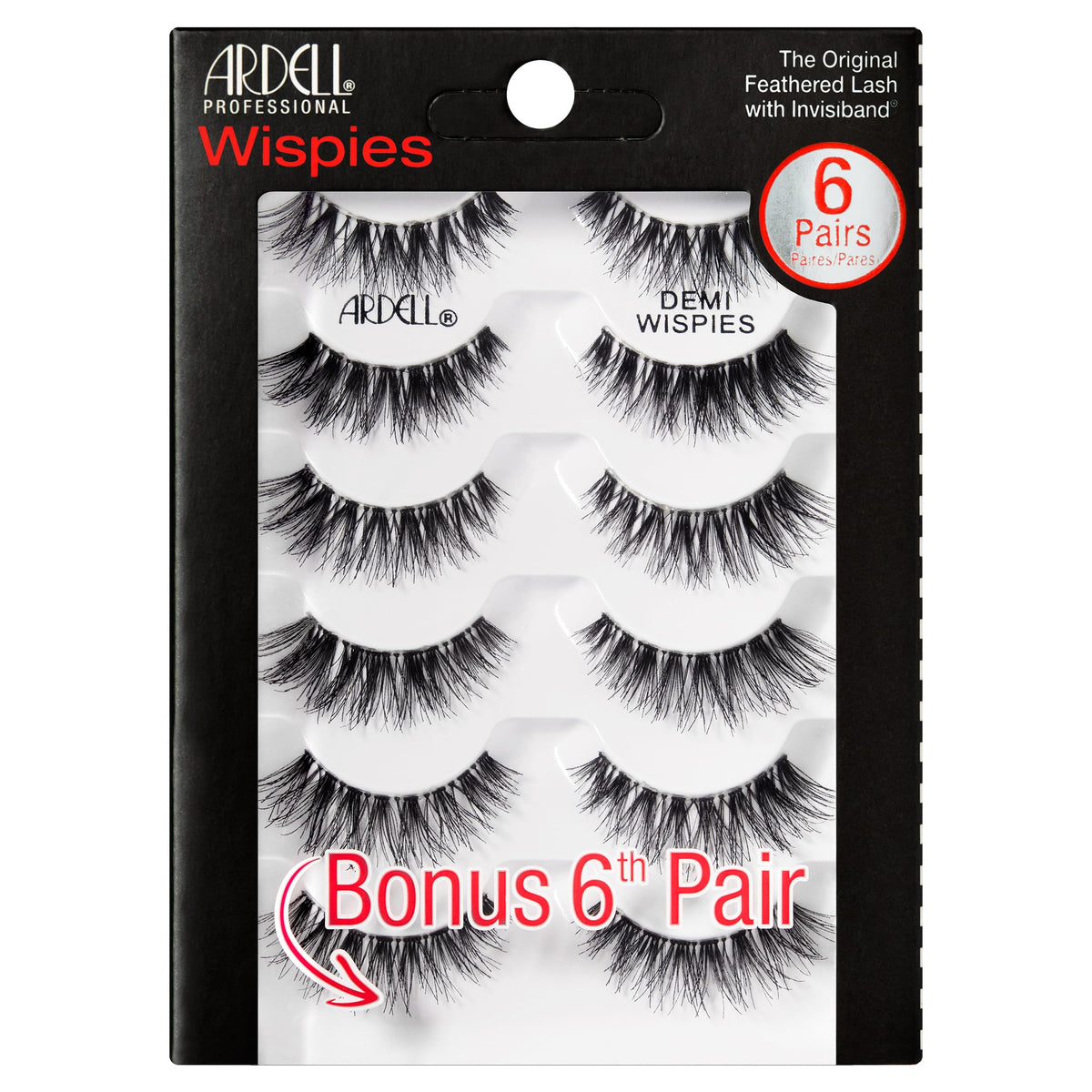 Ardell Demi Wispies Eyelashes - Multi-Dimensional, Eyelashes Natural Look, 6 Pairs Beauty & Personal Care Ardell