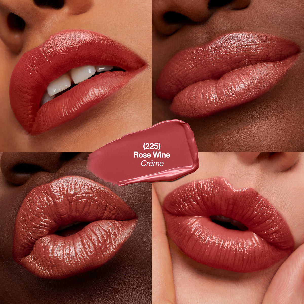 Revlon Super Lustrous Lipstick, Creamy Formula For Soft, Fuller-Looking Lips, Moisturized Feel, 225 Rose Wine, 0.15 oz Beauty & Personal Care REVLON