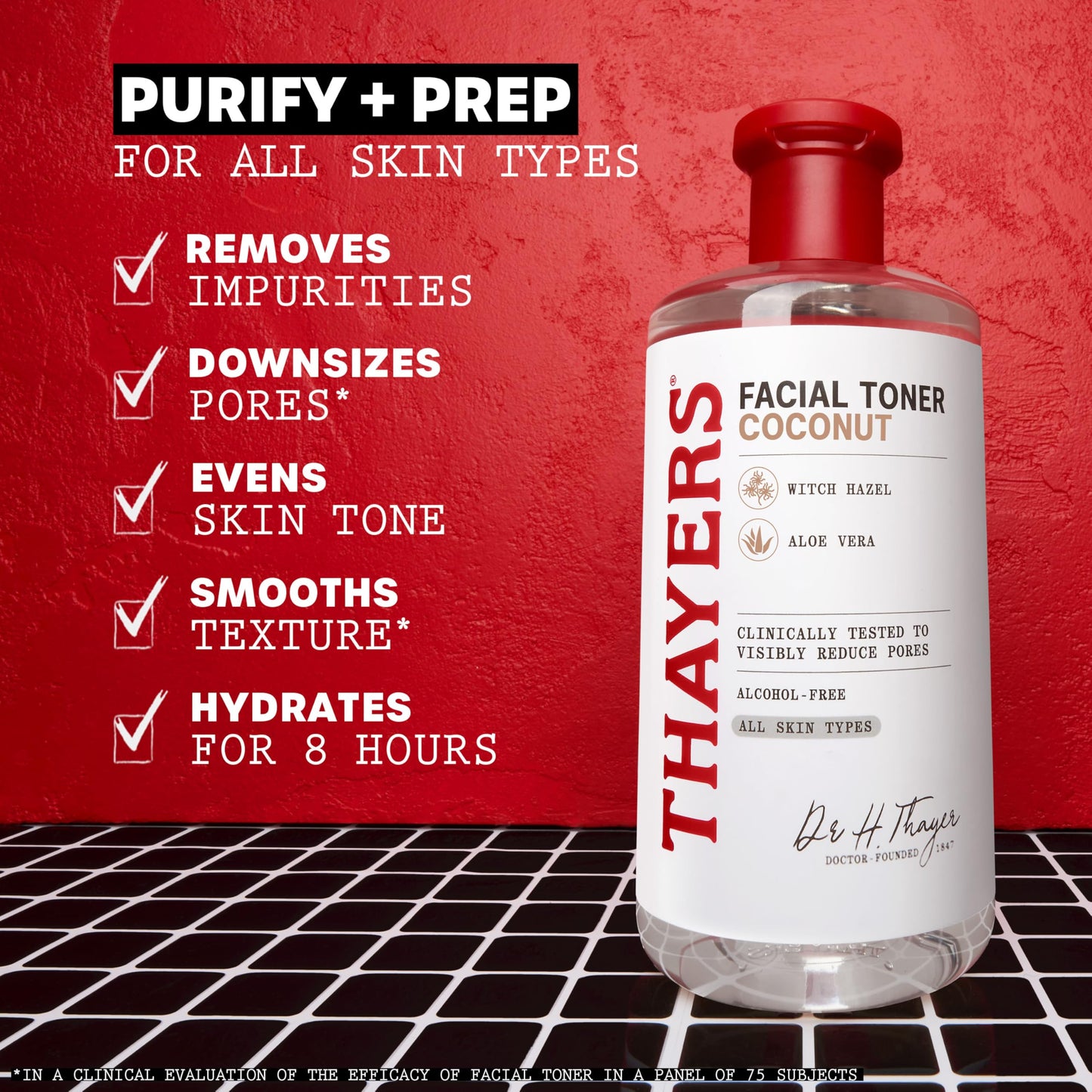 THAYERS Alcohol-Free, Hydrating Coconut Water Witch Hazel Facial Toner with Aloe Vera Formula, Vegan, Dermatologist Tested and Recommended, 12 Oz Beauty & Personal Care THAYERS