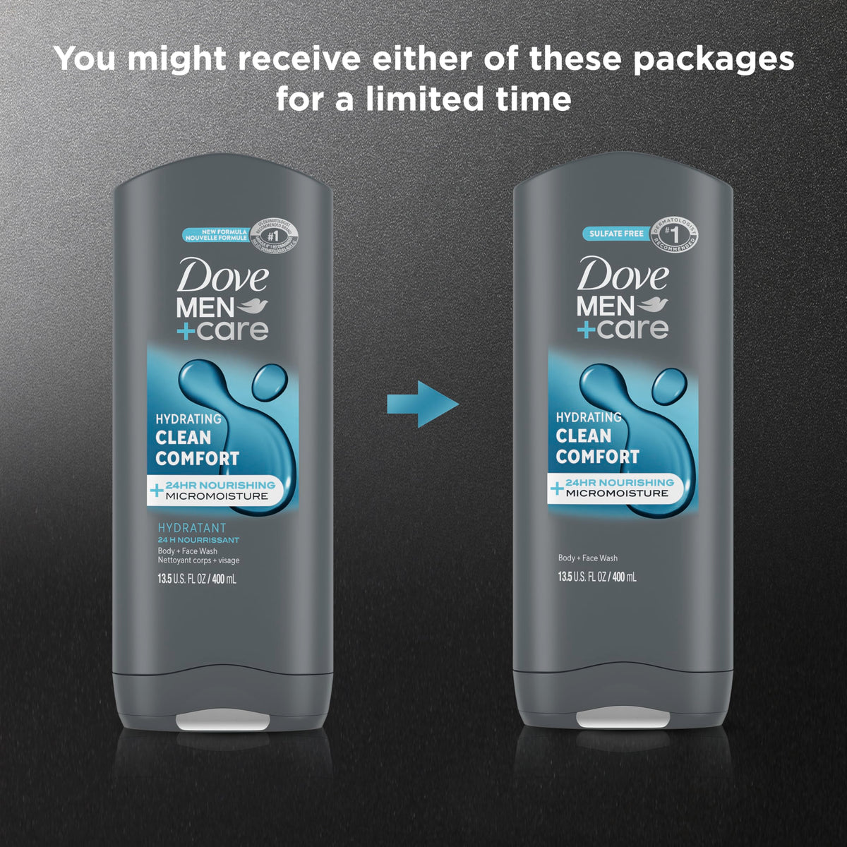 Dove Men + Care Body Face Wash Clean Comfort 13.50 oz, 0.0353 Ounce Beauty & Personal Care Dove