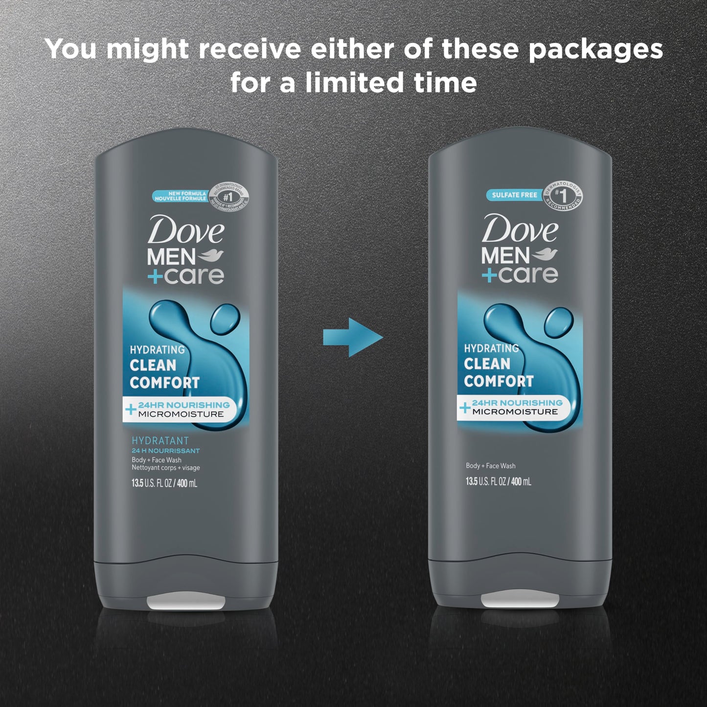Dove Men+Care Body and Face Wash Hydrating Clean Comfort Body Wash for Men with 24-Hour Nourishing Micromoisture Technology 13.5 oz Beauty & Personal Care DOVE MEN + CARE