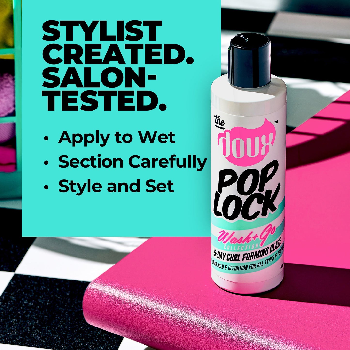 The Doux POP LOCK 5-Day Forming Glaze - Curl Enhancing Hair Products - Contains Honey and Argan Oil - Curl Products for Hold, Shine, and Anti-Humidity Beauty & Personal Care The Doux
