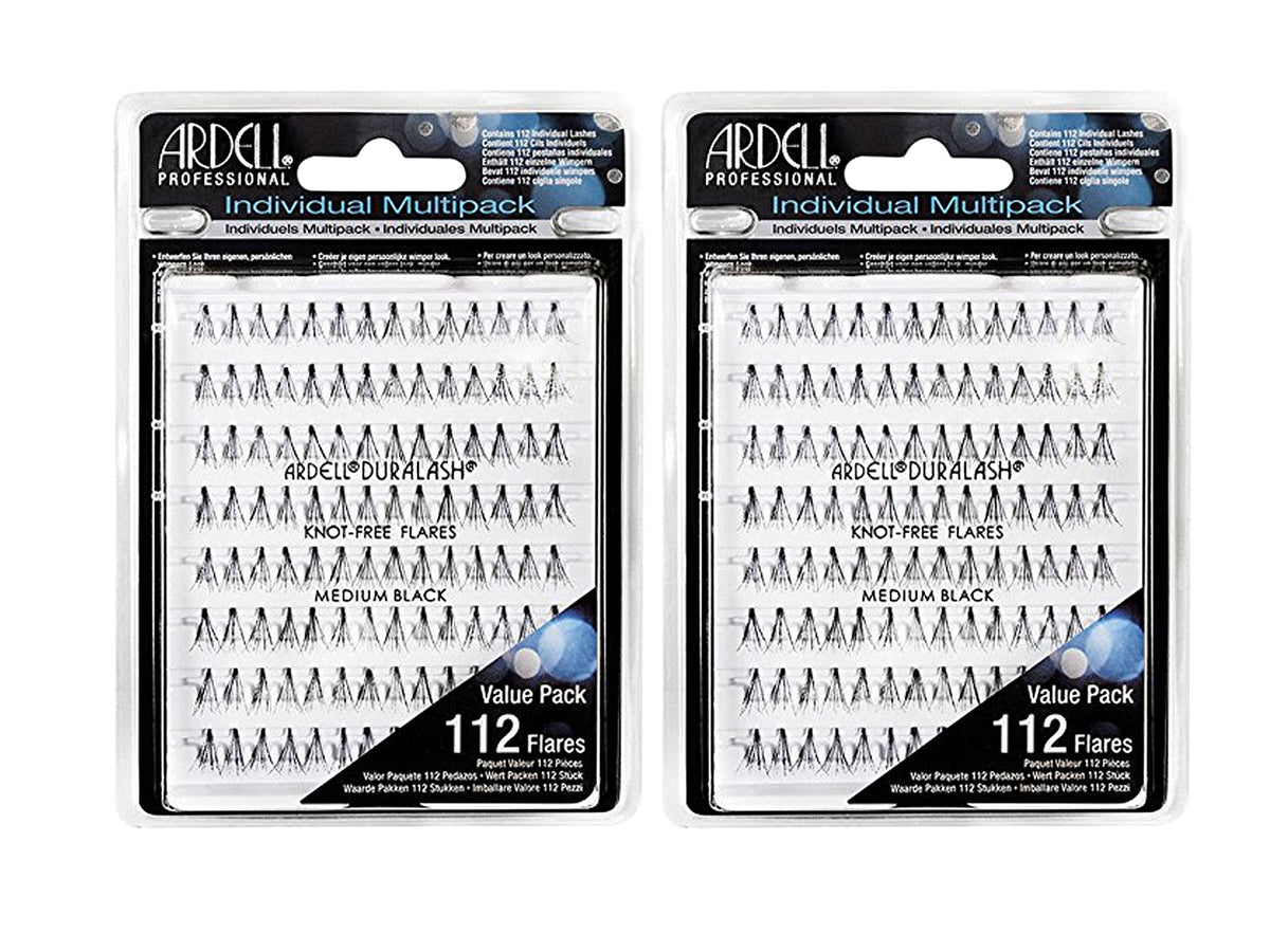 2 Set of 112 Ardell Multipack Individual Lashes, Knot-Free Medium bundled by Maven Gifts Beauty & Personal Care Ardell
