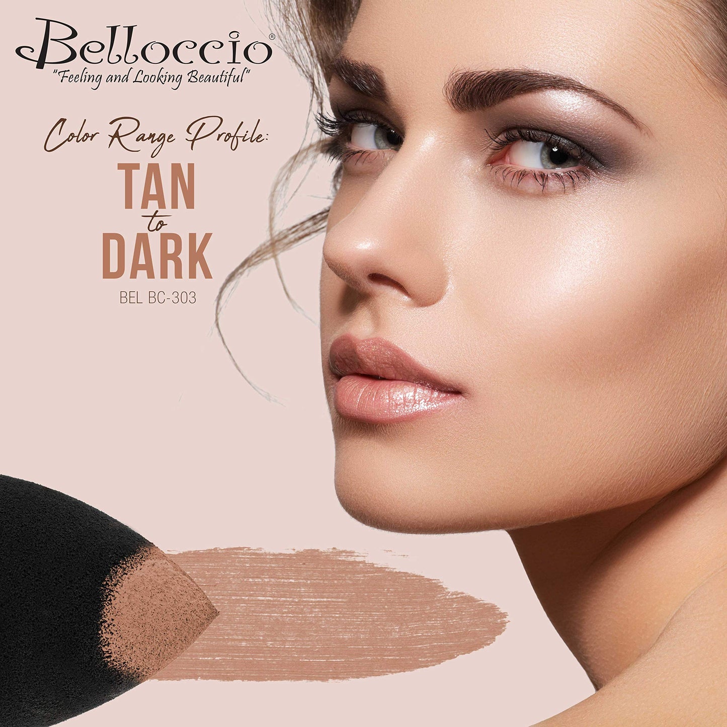 Belloccio High Definition Tan Shade Makeup Concealer 5 gram Jar - Conceal Imperfections, Hide Blemishes, Dark Under Eye Circles, Cosmetic Cream - Use Beauty & Personal Care Belloccio