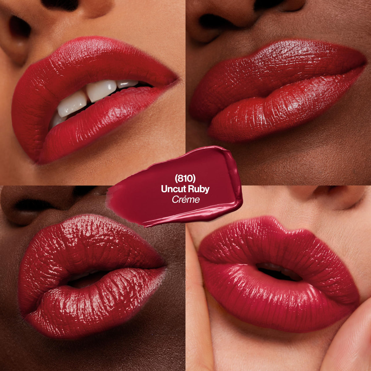 Revlon Super Lustrous Lipstick, Creamy Formula For Soft, Fuller-Looking Lips, Moisturized Feel, 810 Uncut Ruby, 0.15 oz Beauty & Personal Care REVLON
