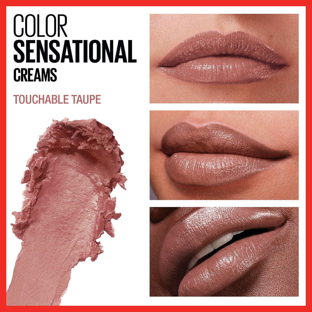 Maybelline New York Color Sensational The Buffs Lip Color, Touchable Taupe, 0.15 Ounce