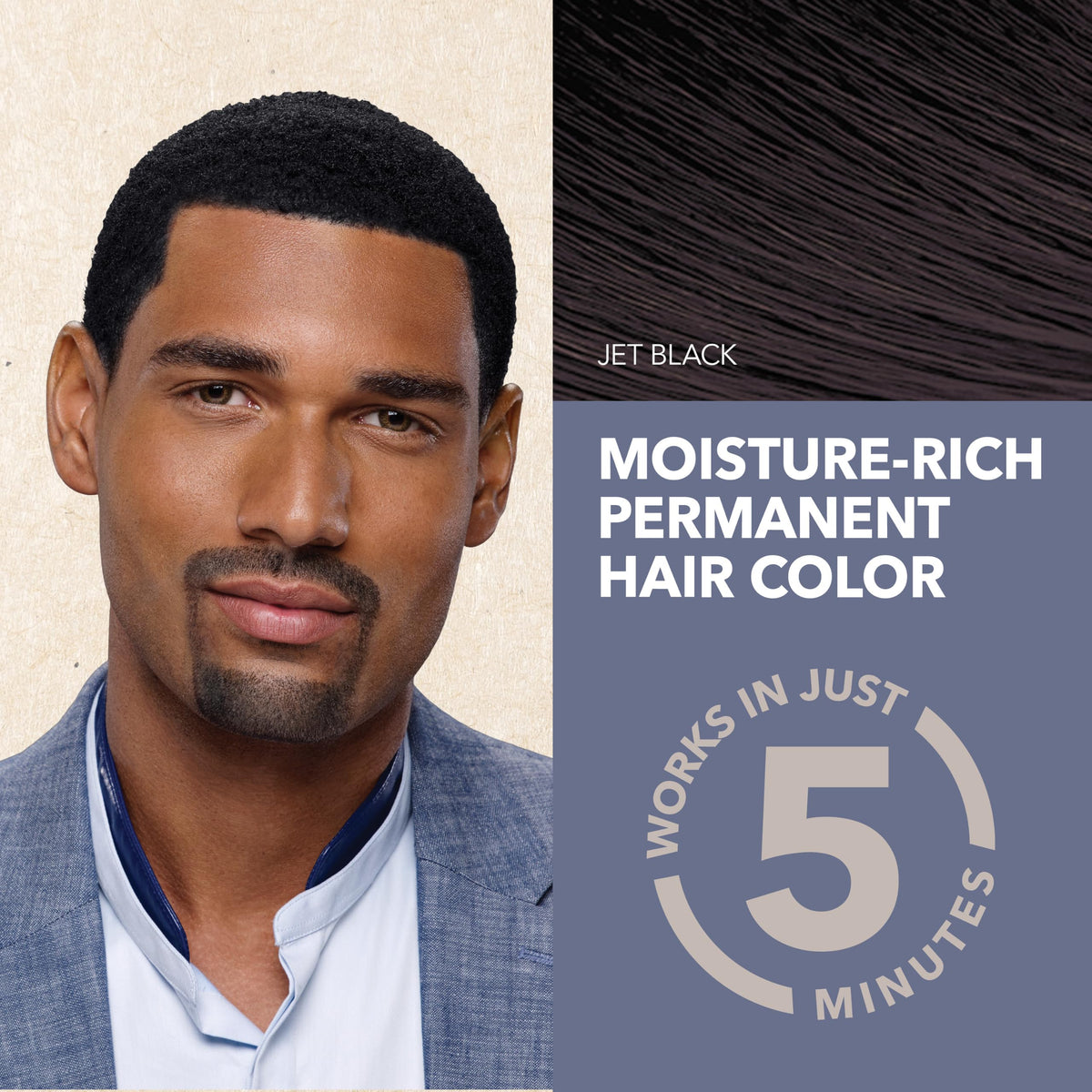 Creme of Nature Moisture-Rich Liquid Hair Color for Men, Natural Black, 1pk