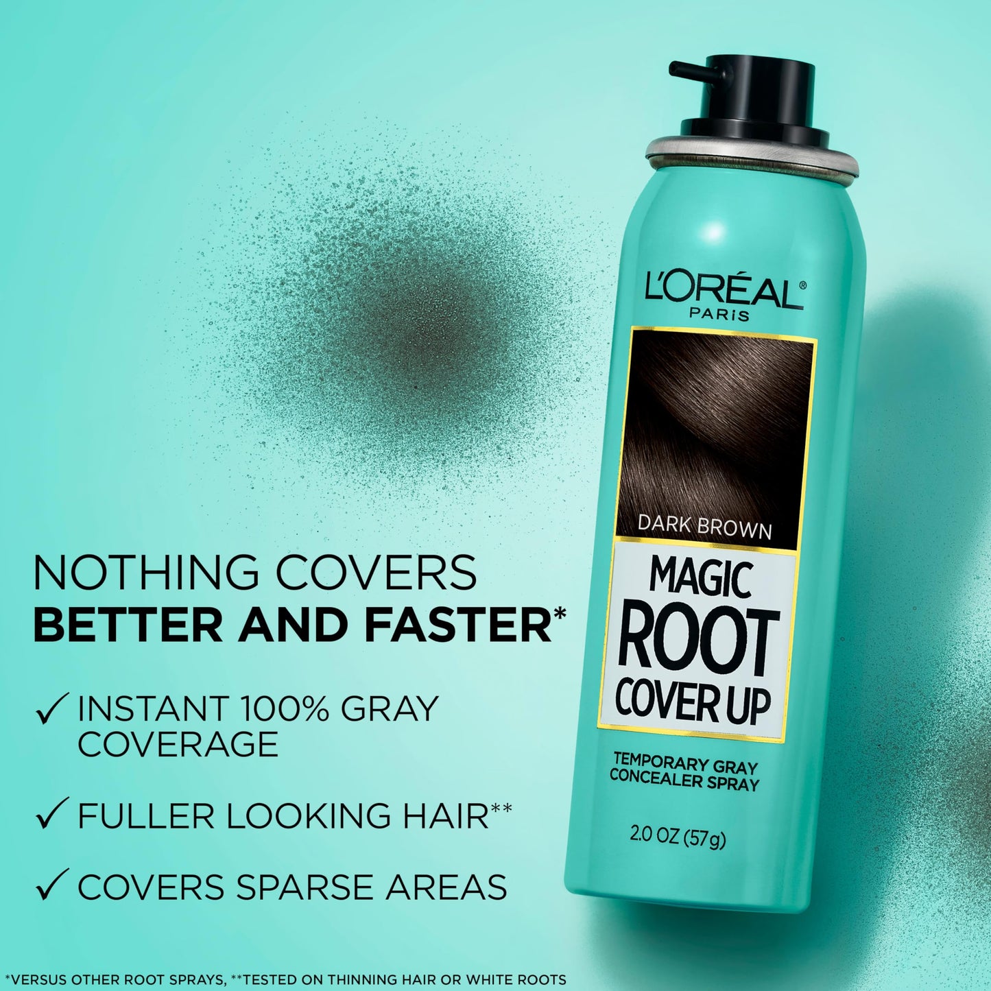L'Oreal Paris Magic Root Cover Up Gray Hair Spray, 100% Gray Hair Coverage with Buildable, Lightweight, Transfer-Resistant, and Temporary Formula Beauty & Personal Care L'Oreal Paris