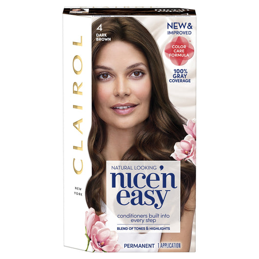 Clairol Nice 'N Easy 4 Dark Brown 1 kit 4 Dark Brown Beauty & Personal Care Clairol