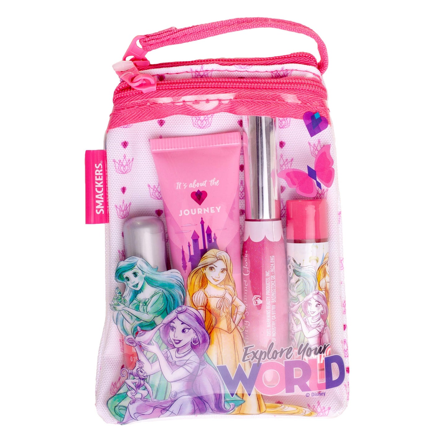Lip Smacker Princess Glam Bag Makeup Set, Lip Balm, Lip Gloss, Nail Polish, Lotion Beauty & Personal Care Lip Smacker