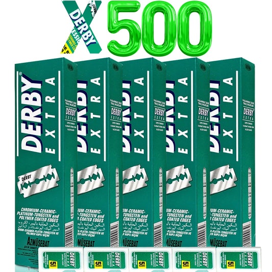500 "Derby Extra Professional" Double Edge Razor Blades for straight razor (500) Beauty and Personal Care the shave factory