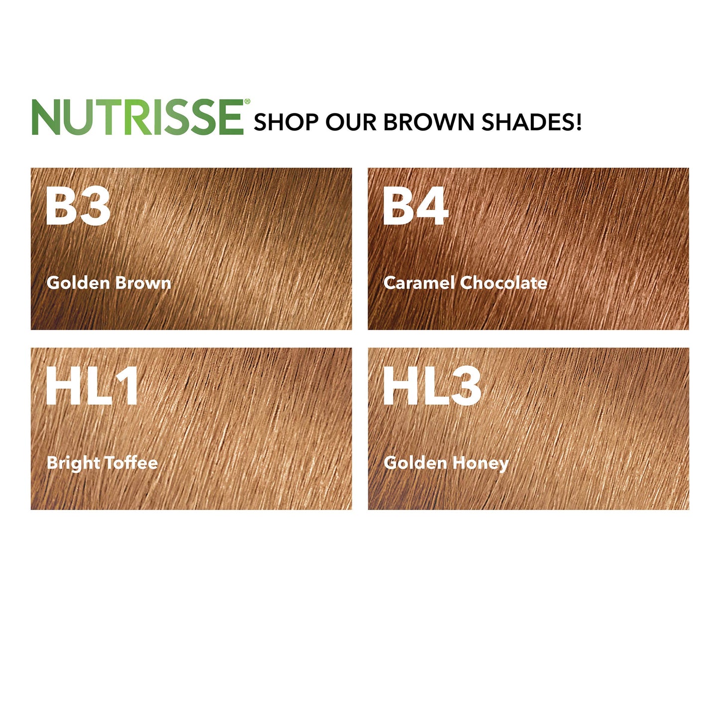 Garnier Nutrisse Ultra Color Nourishing Permanent Hair Color Cream, B4 Caramel Chocolate (1 Kit) Brown Hair Dye (Packaging May Vary) Beauty & Personal Care Garnier