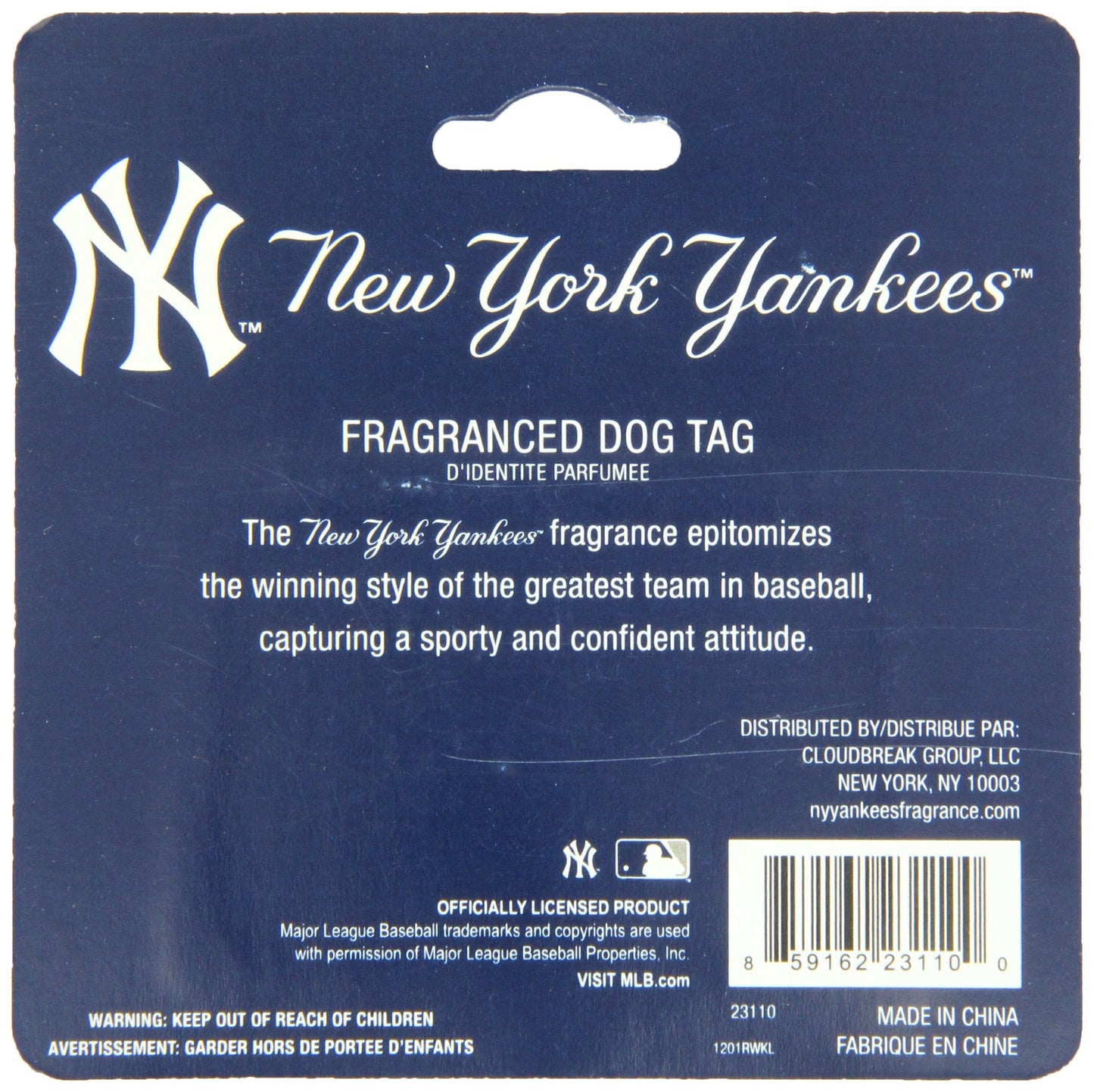 New York Yankees Men's Fragranced Dog Tag Beauty & Personal Care New York Yankees