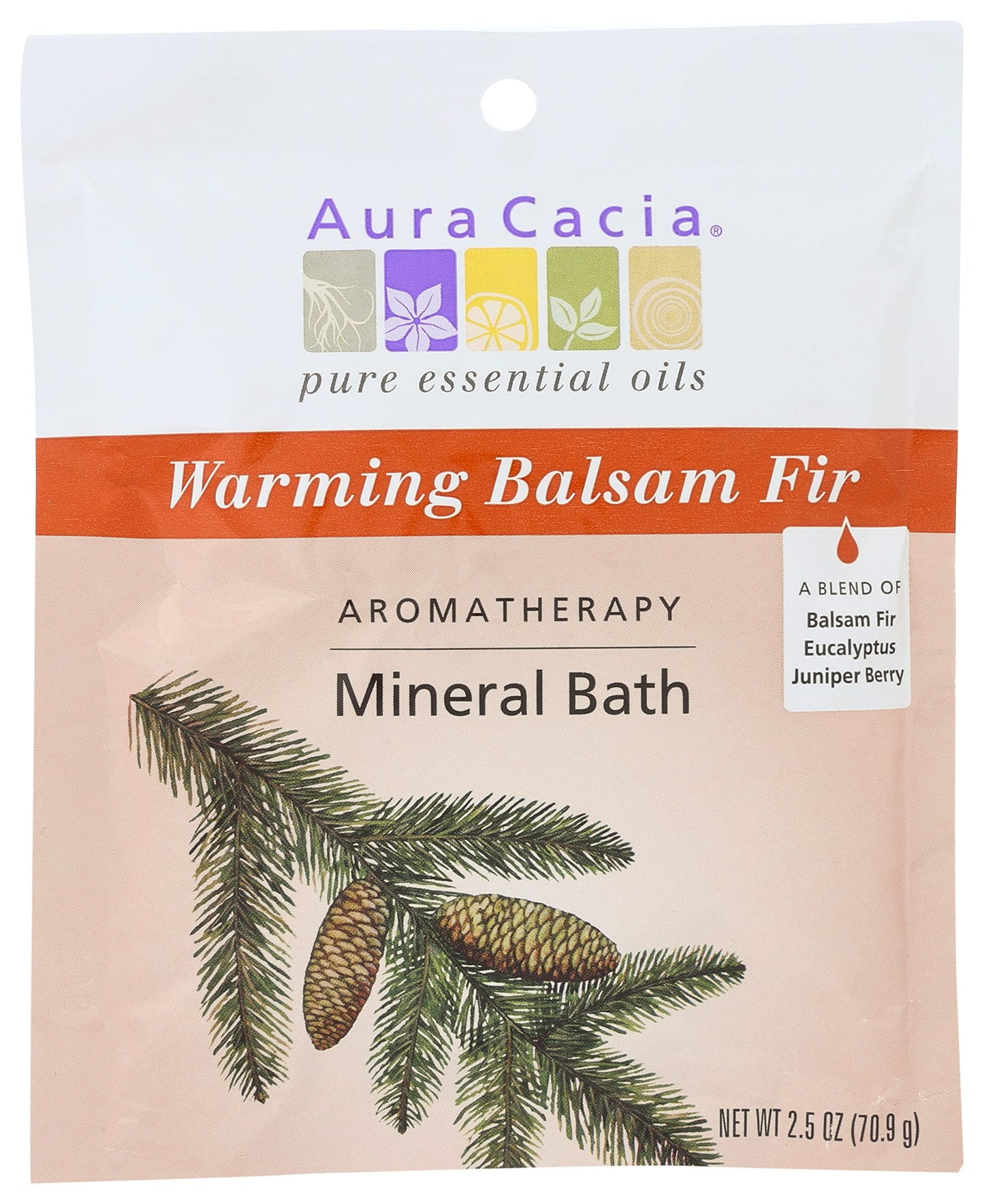 Aura Cacia Bath Mnrl Balsam Fir Warm, 2.5 Oz (Pack of 6) Beauty and Personal Care Aura Cacia