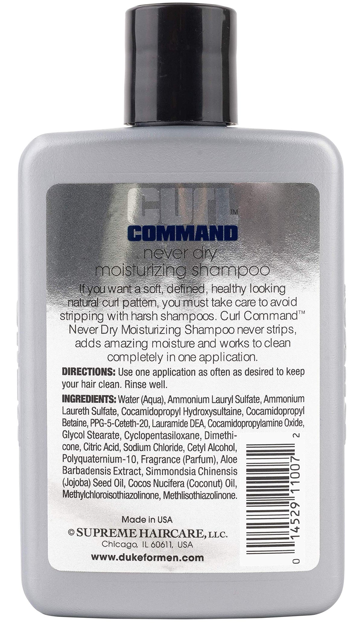 Duke Curl Command Moisturizing Shampoo