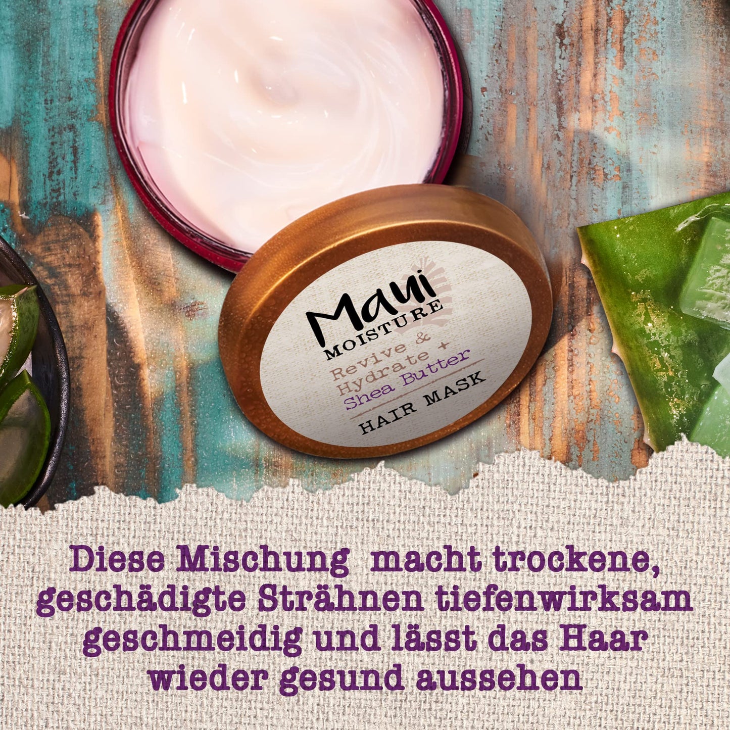 Maui Moisture Shea Butter Hair Mask for Dry Damaged Hair, 340g Beauty & Personal Care Maui Moisture