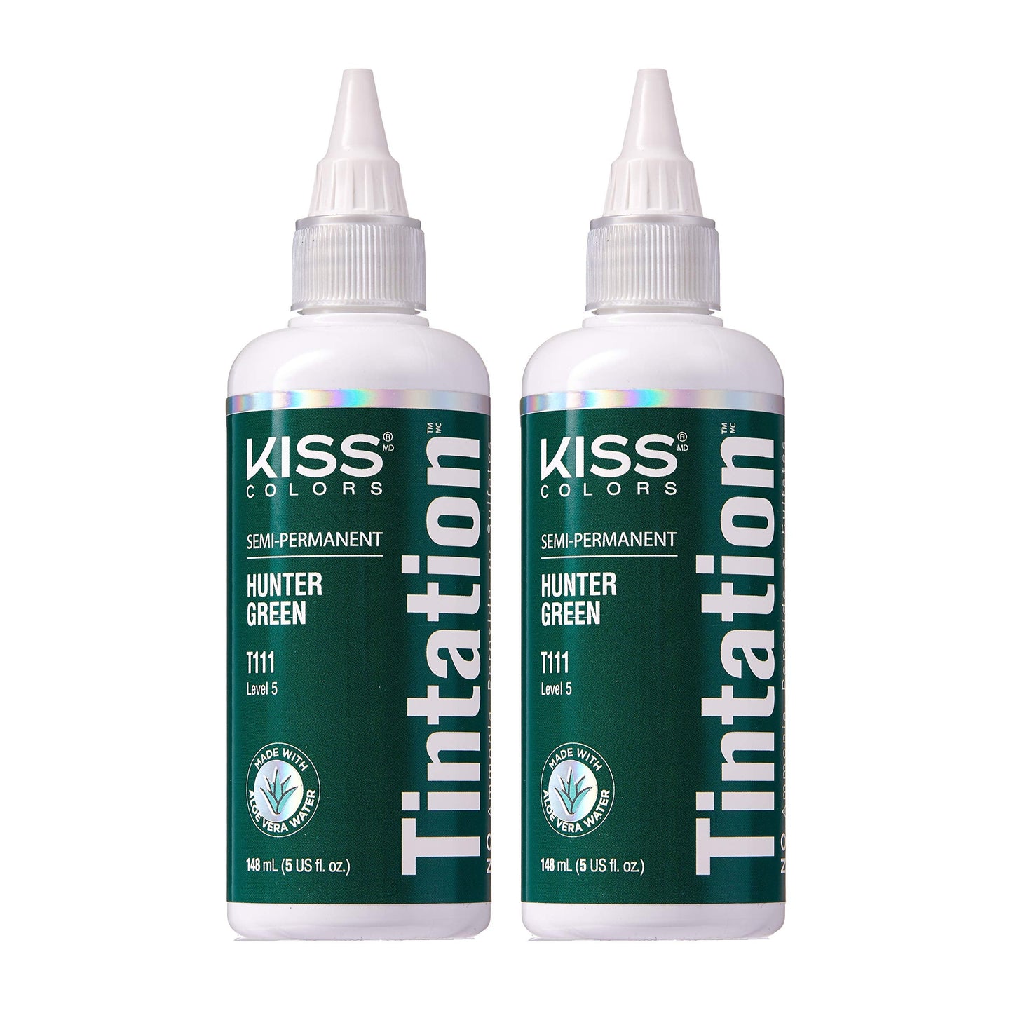Red by Kiss Tintation Semi-Permanent Hair Color, Aloe Vera Water Based, Argan Oil, Olive Oil, Collagen & Keratin, Long-Lasting Color Dye (Hunter Beauty & Personal Care Red by Kiss