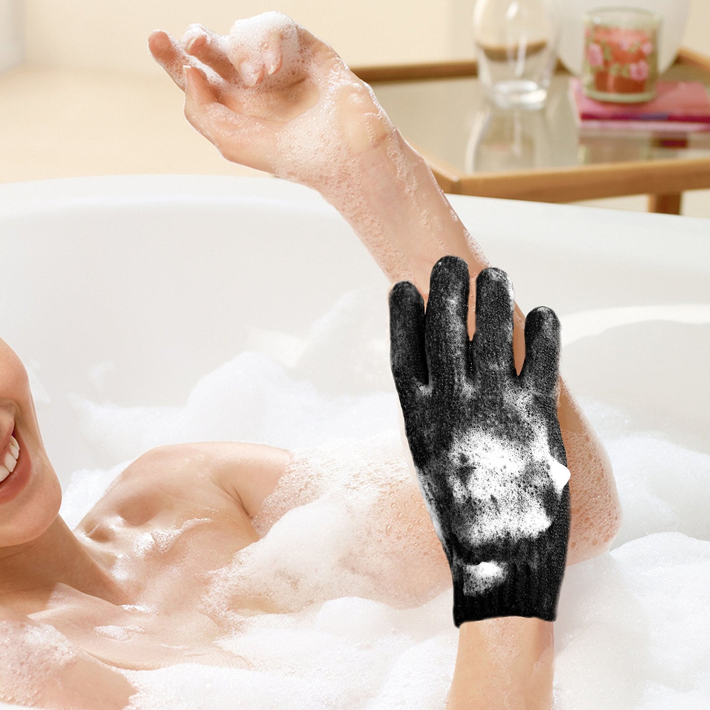 MIG4U Exfoliating Shower Gloves for Bath, Premium Nylon Body Wash Bathing Gloves for Men Women Spa, Massage and Skin Scrub, Dead Skin Remover Beauty & Personal Care MIG4U