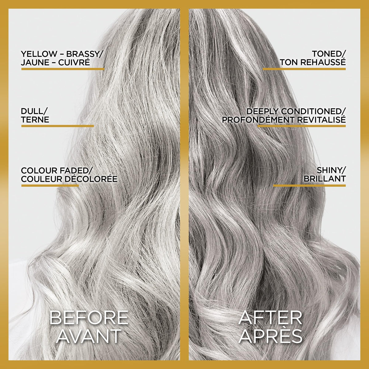 L'Oreal Paris Le Color Gloss One Step In-Shower Toning Hair Gloss, Neutralizes Brass, Conditions & Boosts Shine, Silver, 4 Ounce Beauty & Personal Care L'Oreal Paris