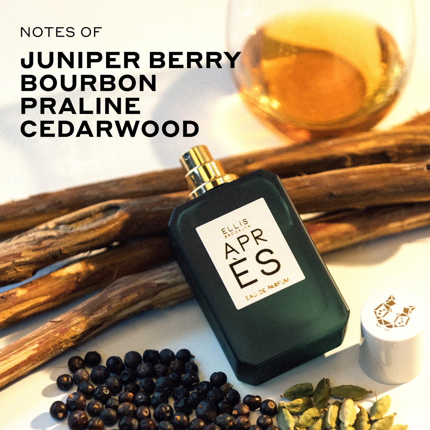 Ellis Brooklyn APRÈS Eau de Parfum, Winter-Inspired Unisex Fragrance with Bourbon, Vanilla & Evergreens, Clean, Long-Lasting, Sustainable Luxury Beauty & Personal Care Ellis Brooklyn