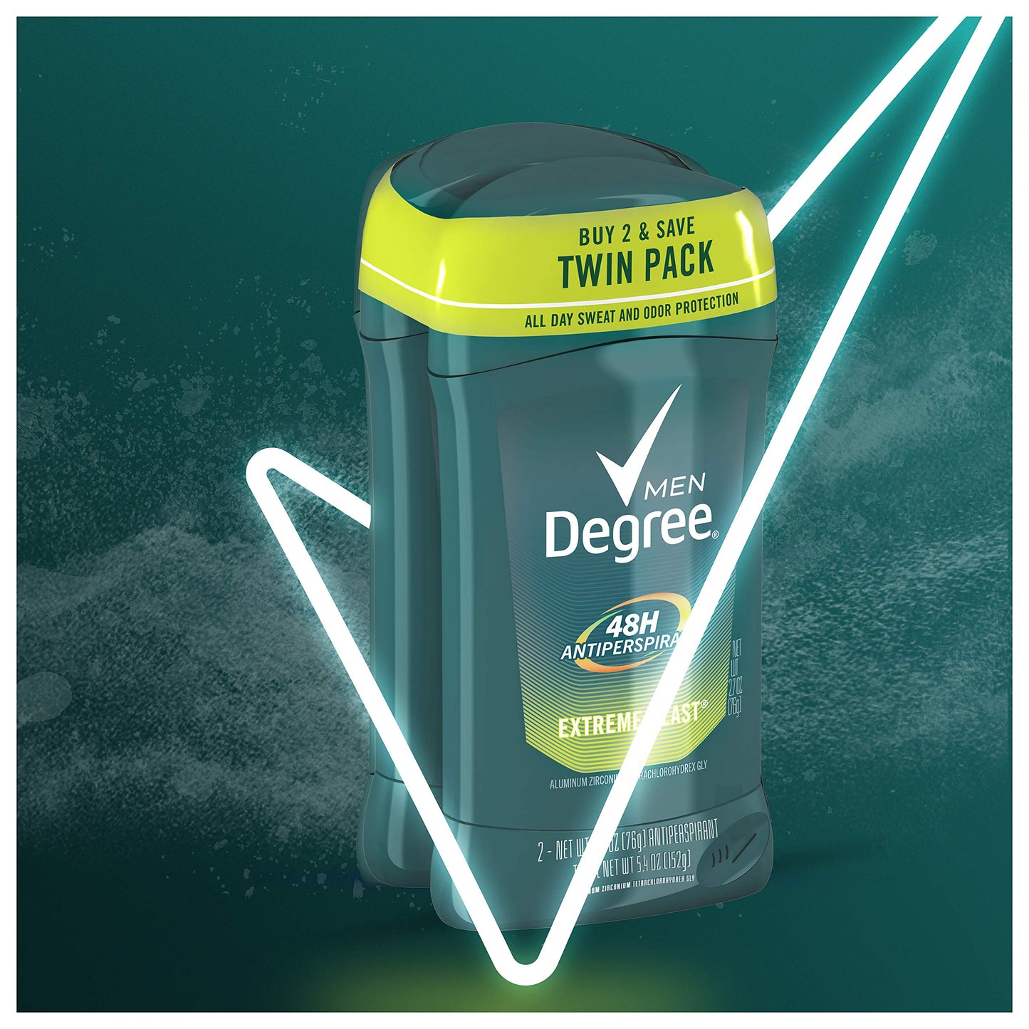 Degree Men Original Antiperspirant Deodorant 48-Hour Odor Protection Extreme Blast Mens Deodorant Stick 2.7 oz, 2 Count Beauty and Personal Care Degree