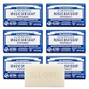 Dr. Bronner's Pure-Castile Magic Soap Bars (Peppermint, 5 oz, 6-Pack) - Made with Regenerative Organic Certified Oils - For Face, Body & Hair Beauty & Personal Care Dr. Bronner's