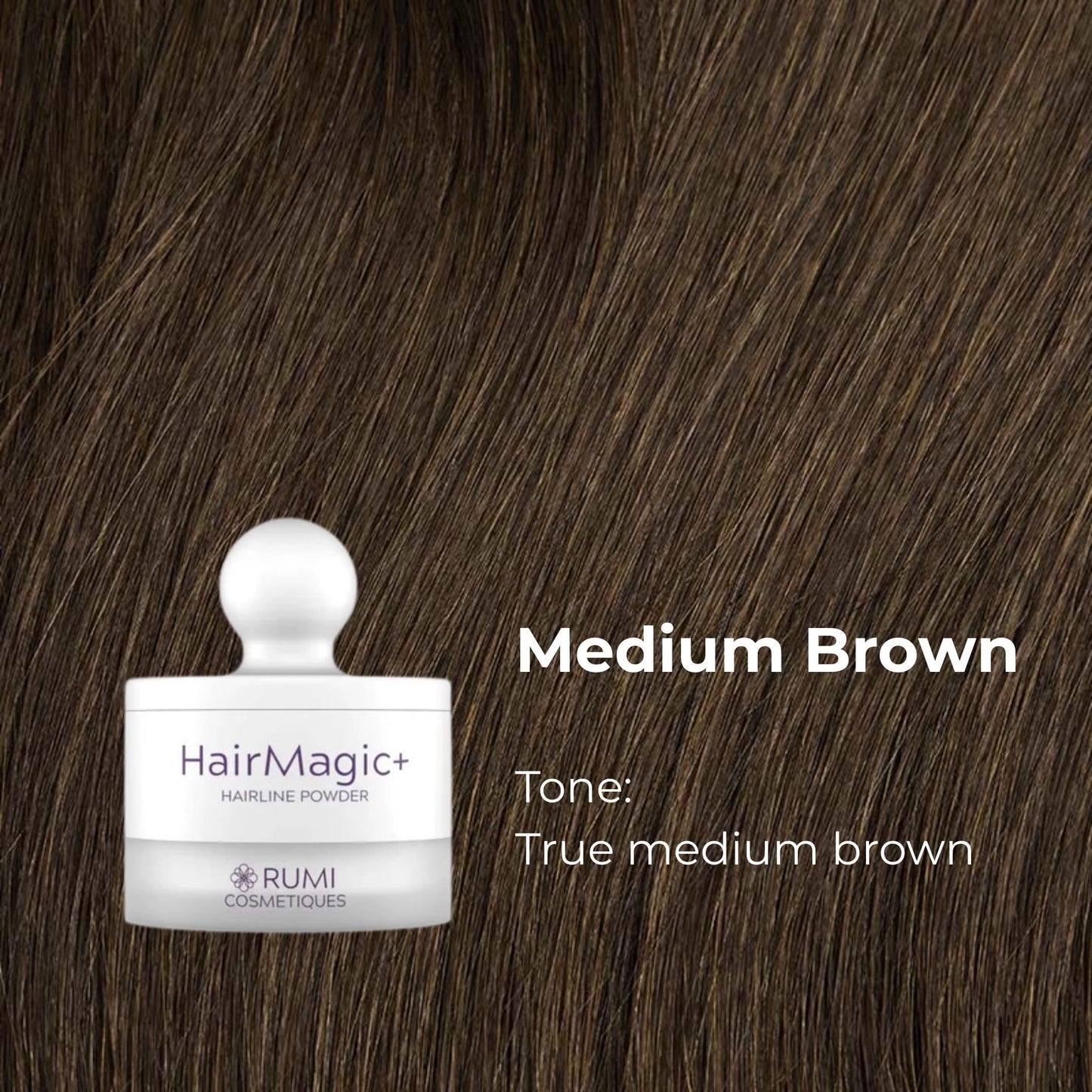Rumi Cosmetiques HairMagic+ Root Touch Up Powder for Mature Women - Instant Gray Hair Coverage & Hairline Filler - Water-Resistant, Natural Finish Beauty & Personal Care Rumi Cosmetiques