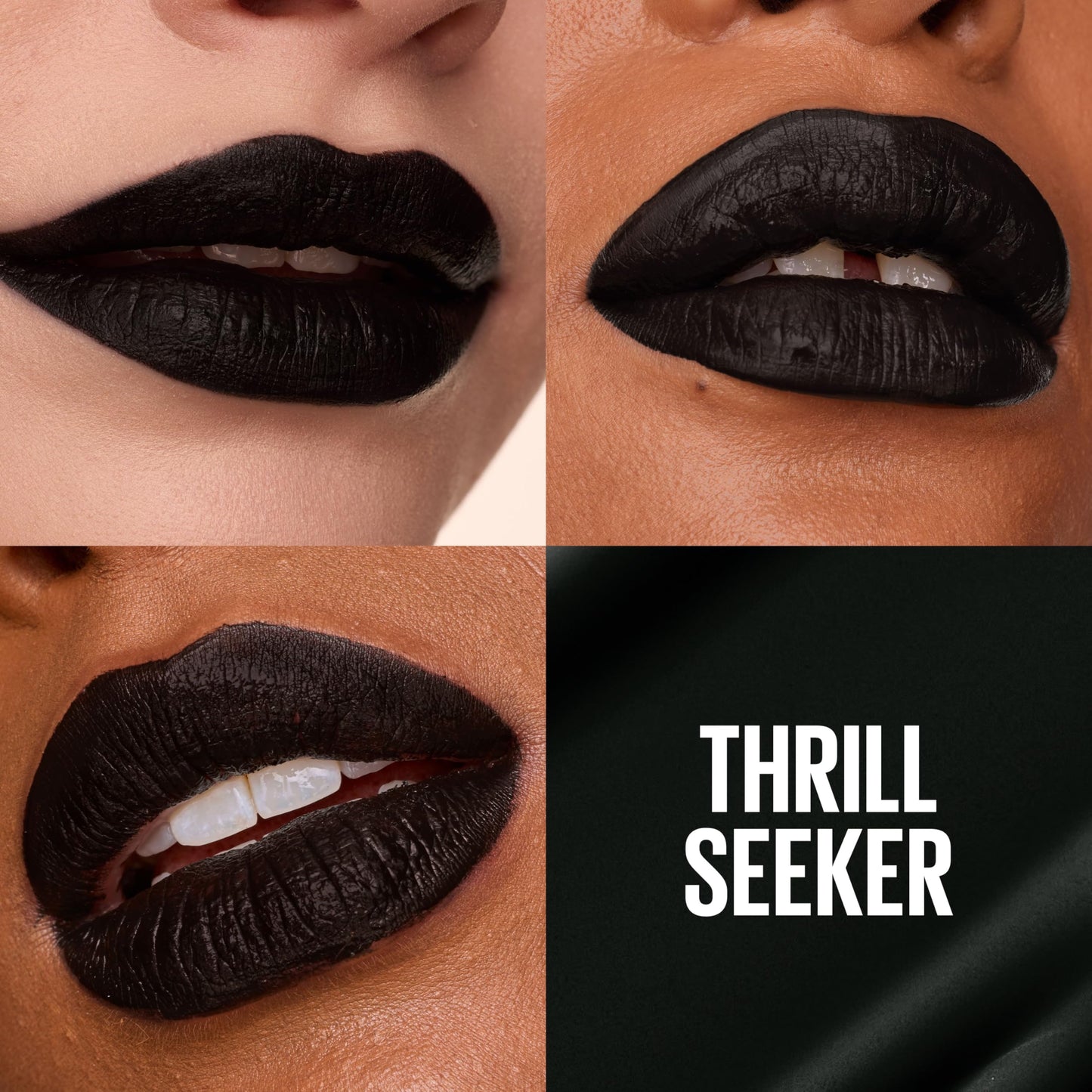 Maybelline SuperStay Matte Ink Liquid Lipstick, Long Lasting High Impact Color, Up to 16H Wear, Thrill Seeker (Matte Black Lipstick) Beauty & Personal Care MAYBELLINE