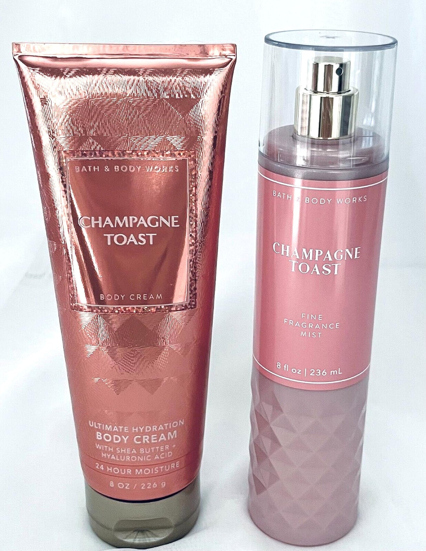 Bath and Body Works - Champagne Toast - Fine Fragrance Mist and Ultra Shea Body Cream - Full Size -2019 Beauty & Personal Care Bath & Body Works